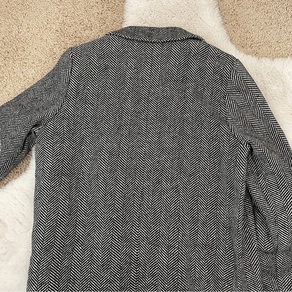 Striped Longline Blazer Coat Size Small - Picture 4 of 9